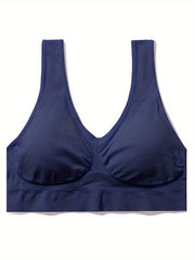 Seamless Sports Bra Medium Stretch Yoga Running Bra