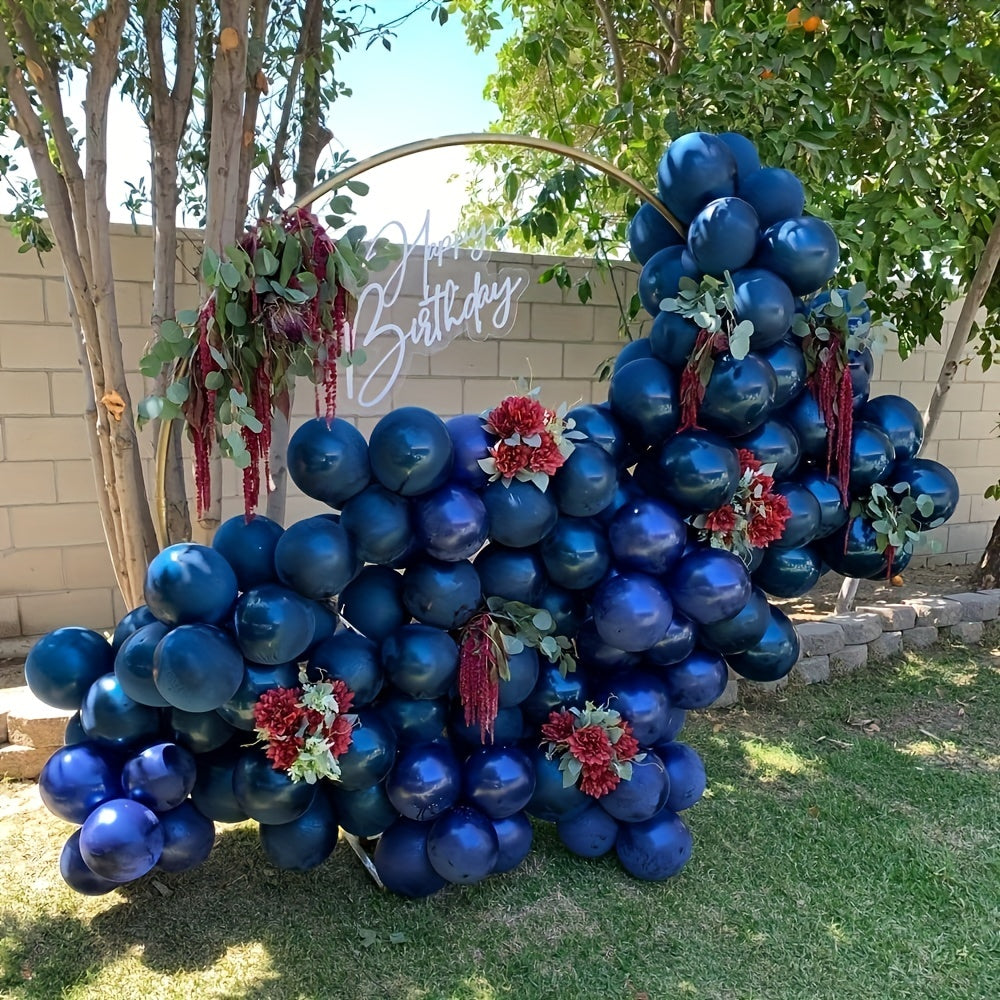 60 Navy Party Latex Balloons Garland Kit Wedding Graduation Baby Shower Decor