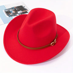 Warped Woolen Top Hat Autumn And Winter Jazz Hat British Retro Felt Hat