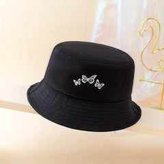 Men's Butterfly Print Bucket Hat Sun Hat for Outings