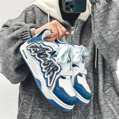 Men's Platform Skate Shoes Wear resistant Non Slip Casual Shoes