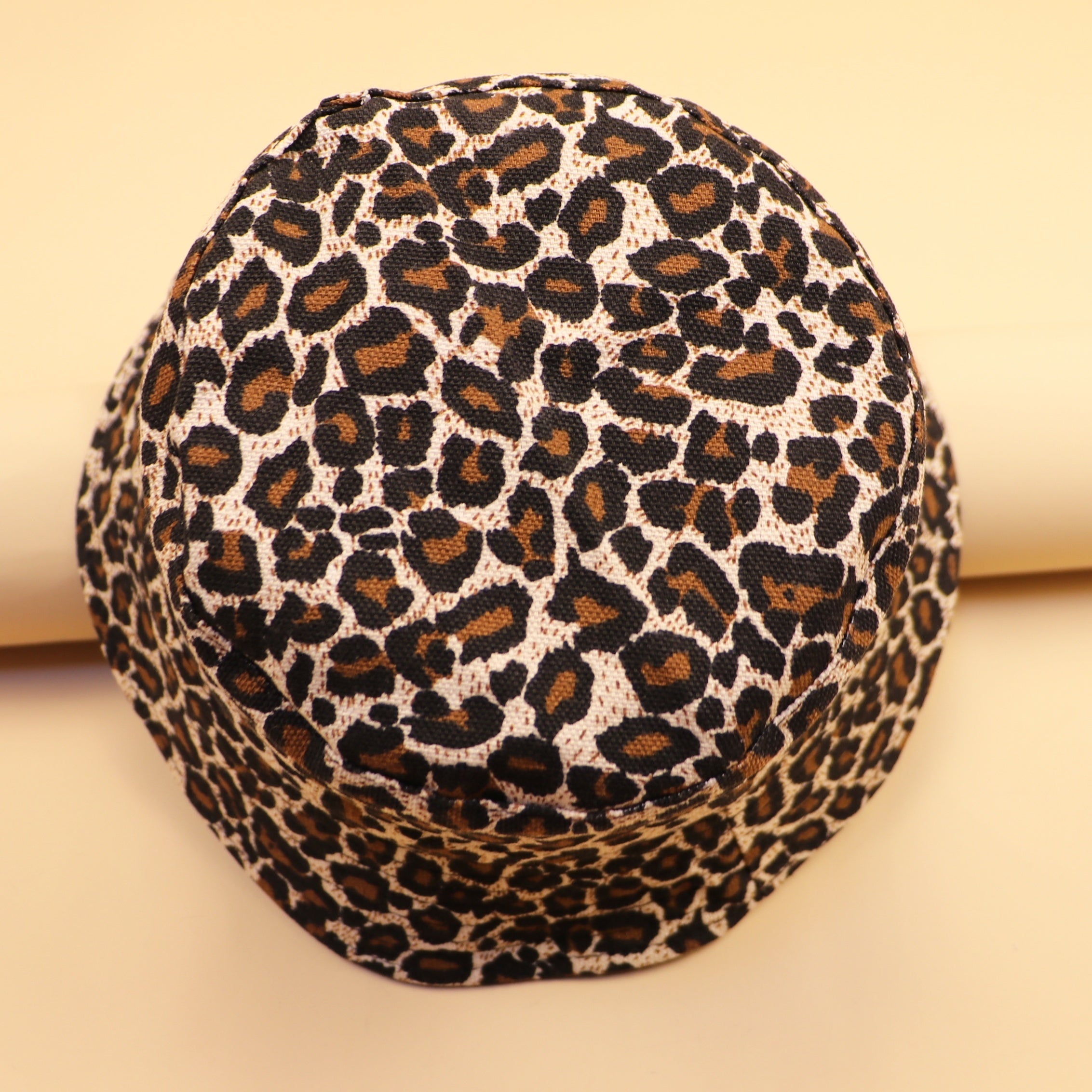 Leopard Print Reversible Bucket Hat Breathable Vacation Sunscreen Cloche Hats