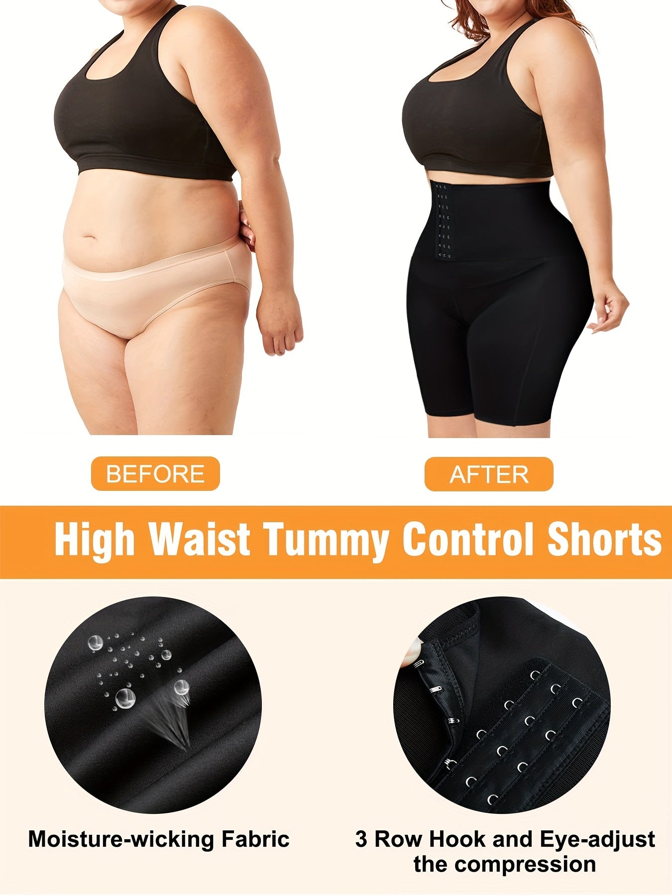 Women's Compression Shorts with Pockets & Butt Lifting