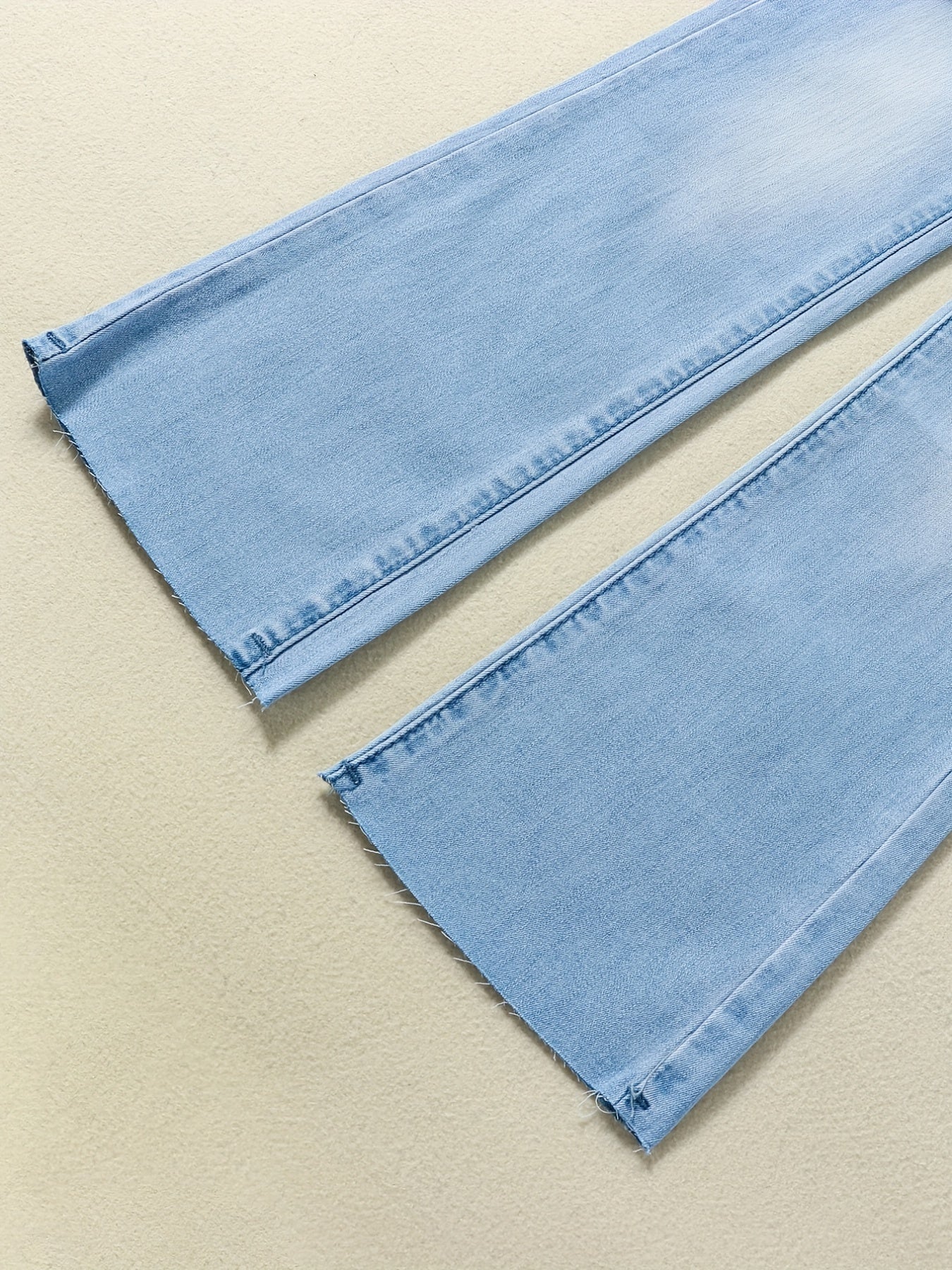 Girls Flare Leg Stretch Denim Jeans Casual For Kids