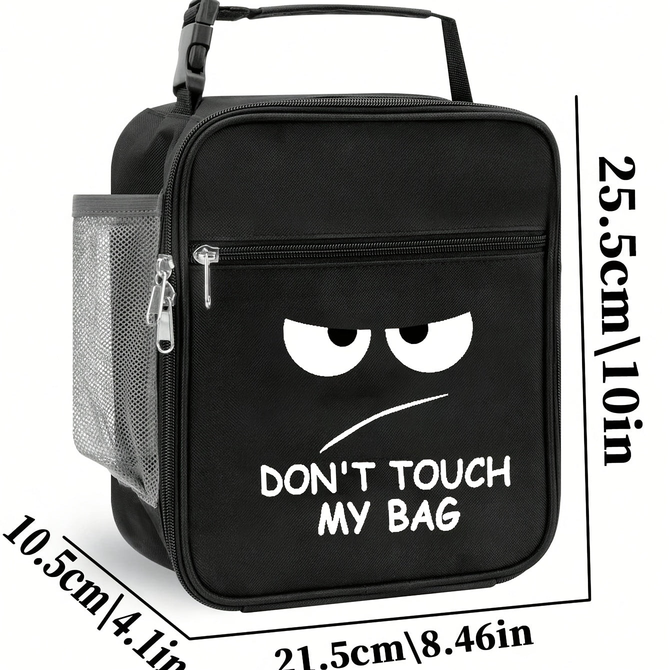 Don't Touch Me Insulated Lunch Bag Portable Thermal Picnic Tote Bag