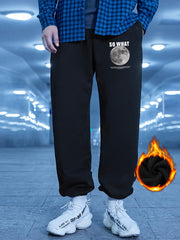 Men's Winter Cartoon Print Jogger Sweatpants