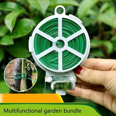 100m Green Multifunctional Twist Ties for Gardening & Office Organization