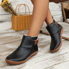 Plush Lined Furry Snow Boots Non Slip Shoes