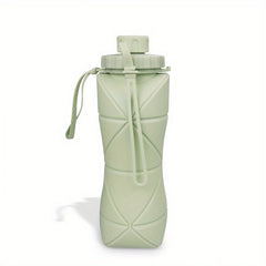 600ml Silicone Folding Water Cup Telescopic Bottle Outdoor Sports Travel Fitness