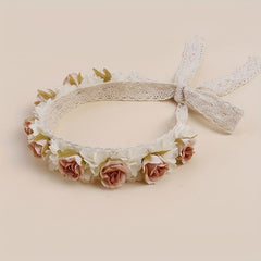 Floral Lacy Baby Headbands Hairbands Elastics Hair Accessories For Baby Girls