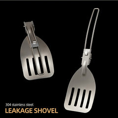 Stainless Steel Foldable Spatula for Outdoor Camping & Hiking
