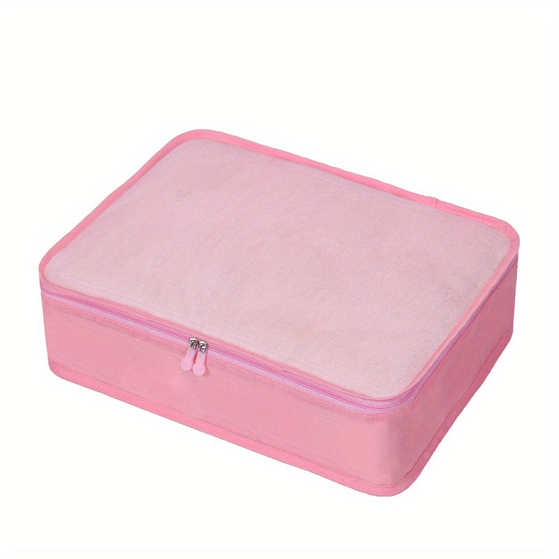 Portable Mesh Clothing Storage Bag Travel Organizer Large Capacity