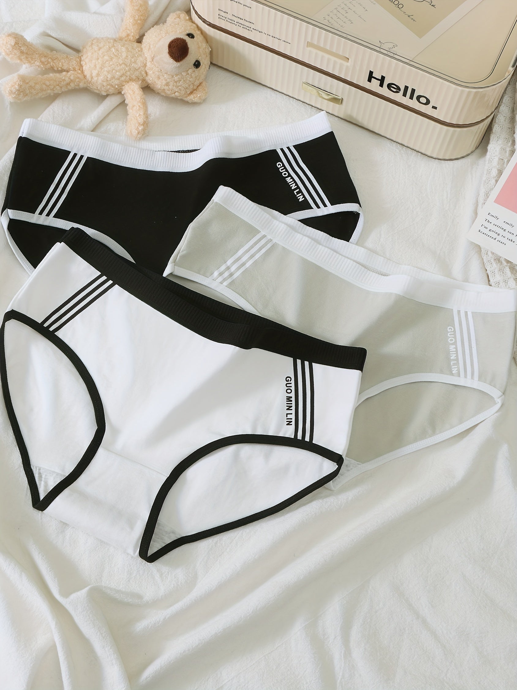 3pcs Girl's Triangle Panties 95 Cotton Underwear