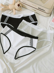 3pcs Girl's Triangle Panties 95 Cotton Underwear