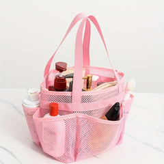 Large Capacity Mesh Beach Bag Multifunctional Foldable Handbag