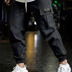 Cargo Pants Men's Flap Pocket Trousers Loose Casual Outdoor Work Pants