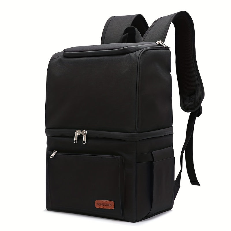 Portable Backpack with Thermal Insulation for Cold Beverages