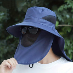 Men's Sun Protection Hat with Neck Guard