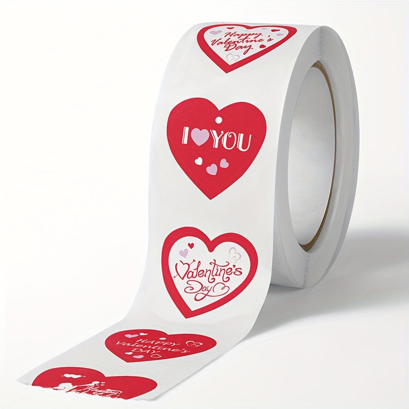 500pcs Red Love Birthday Thank You Sealing Sticker