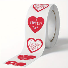 500pcs Red Love Birthday Thank You Sealing Sticker