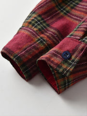 Boys' Colorblock Plaid Button Shirt