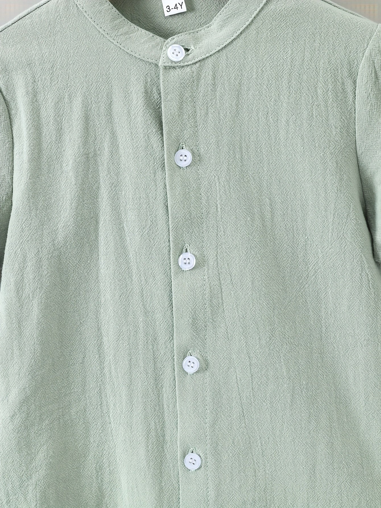 Boys Plain Shirt Short Sleeve Tops For Kids Summer