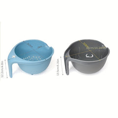2-In-1 Colander Bowl Double Layer Drain Basket Multifunction Strainer