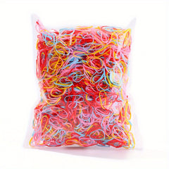 500pcs Colorful Hair Tie Ponytail Holders Scrunchies for Baby Girls