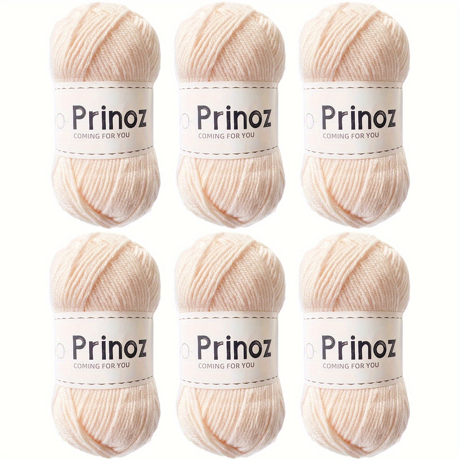 6pcs Milk Yarn Ball 49g 129.84m Acrylic Hand Woven DIY Cotton Yarn
