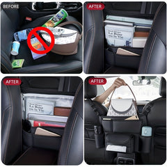 Car Storage Pocket Between Seats With Cup Holder Car Purse Holder