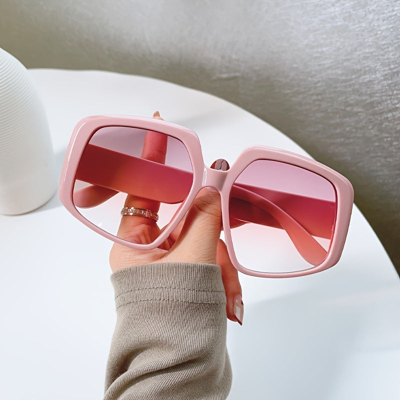 Dark Green Vintage Oversized Sunglasses Women Sun Protection