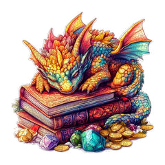 Dragon Wooden Puzzle Challenging Animal Shapes Stress Relief Brain Teaser