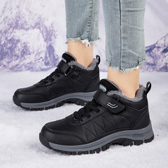 Waterproof Non Slip Snow Boots Faux Fur Lined Thermal Slip On