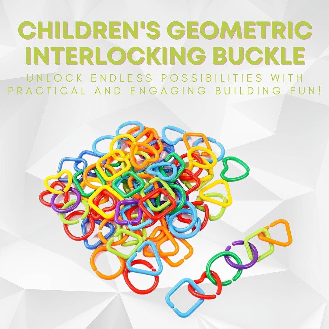 Geometric Chain Buckle Building Toy Set of 35 Educational Gift for Kids