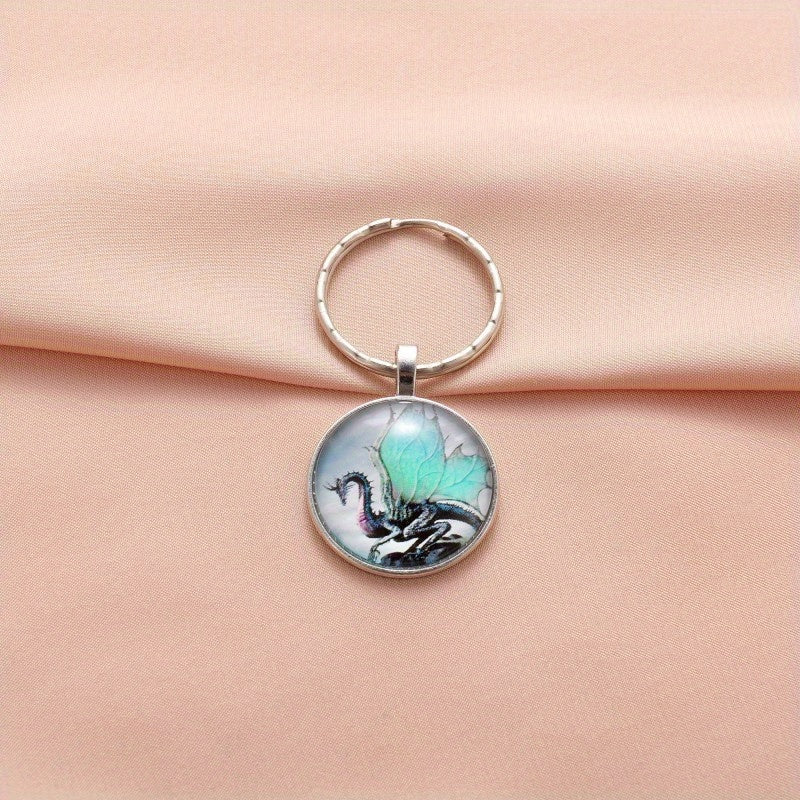 Vintage Flying Dragon Keychain For Boys Bag Wallet Charm Accessories