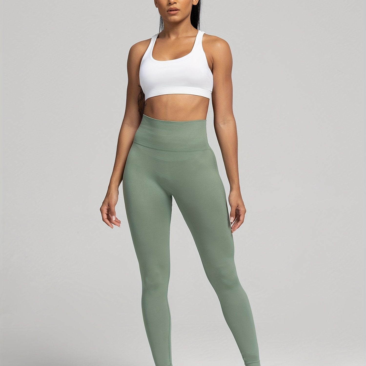 High Waisted Yoga Leggings Tummy Control Stretchy Fitness Women's Activewear