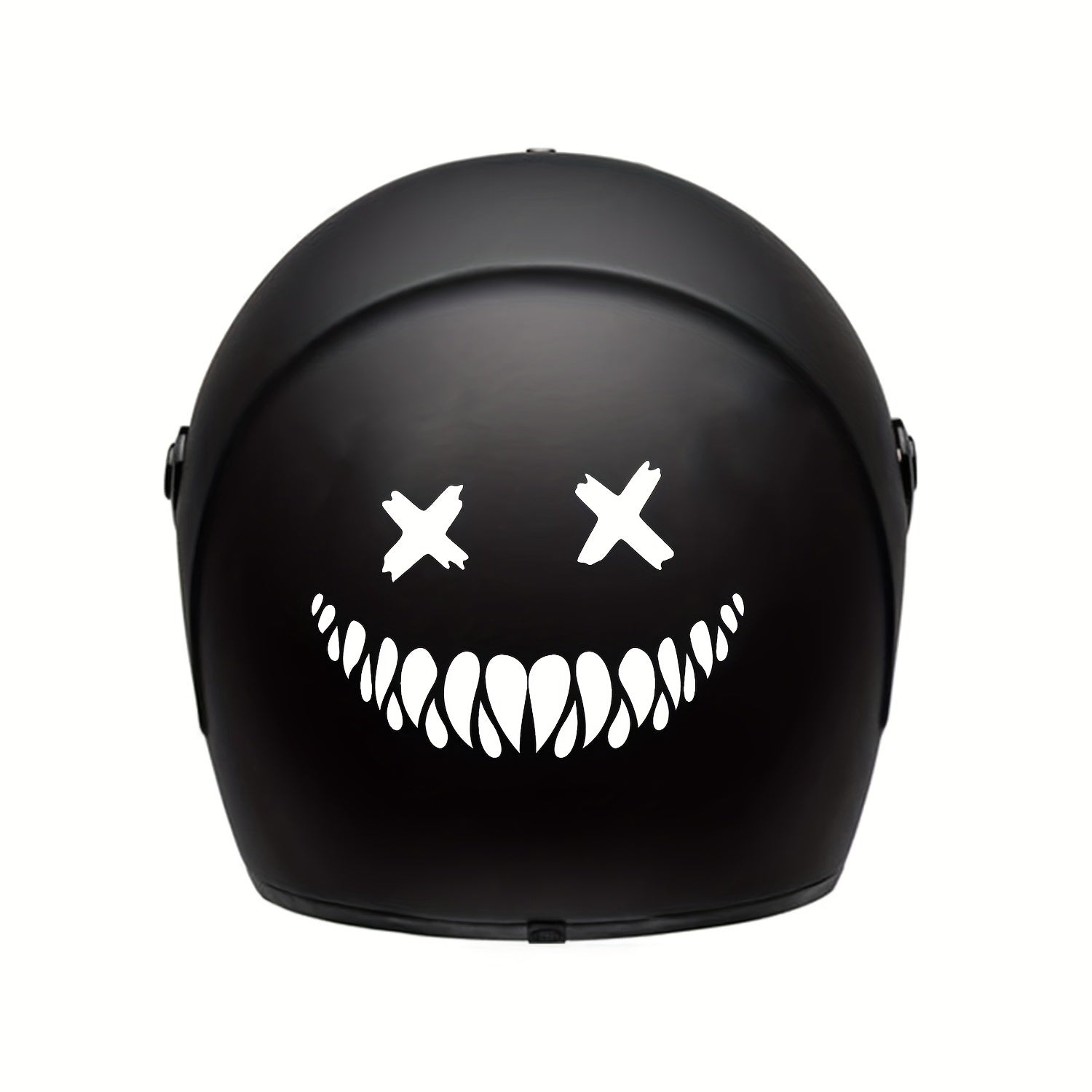 Skull Teeth Helmet Sticker Reflective Waterproof Halloween Stickers