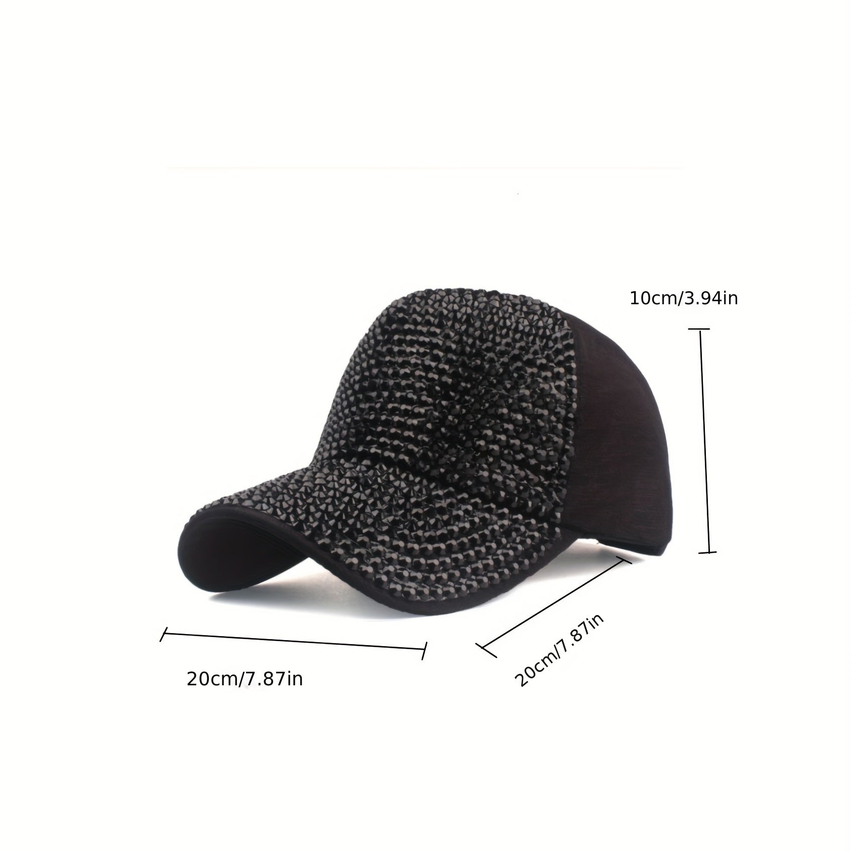 Flash Artificial Diamond Baseball Cap Light Board Cap