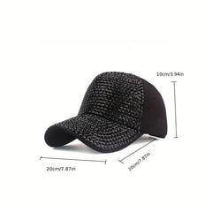 Flash Artificial Diamond Baseball Cap Light Board Cap