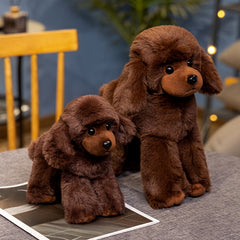 Jumbo Poseable Poodle Plush Squishy Body & Brown