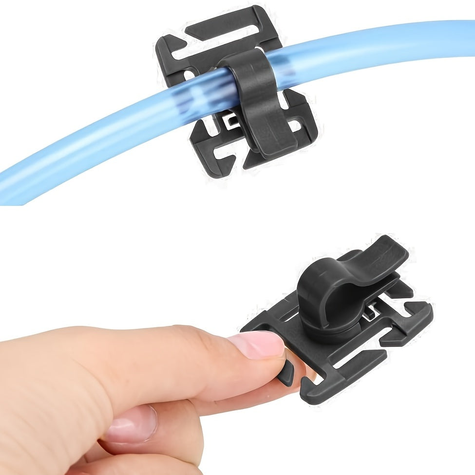 360 Rotatable Tube Clamp Hose Clip For Hydration Backpack Drink Tube Holder