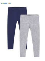 2pcs Girls Comfortable Leggings Elastic Waist Pants