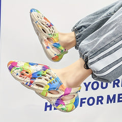 Men's Tie Dye Slip On Clog Sandals Assorted Colors
