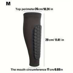 Lightweight Soccer Shin Guards with Honeycomb Compression Calf Sleeve