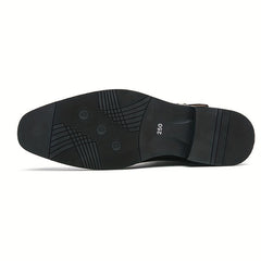 Men's Almond Toe Dress Sandals Buckle Loafers