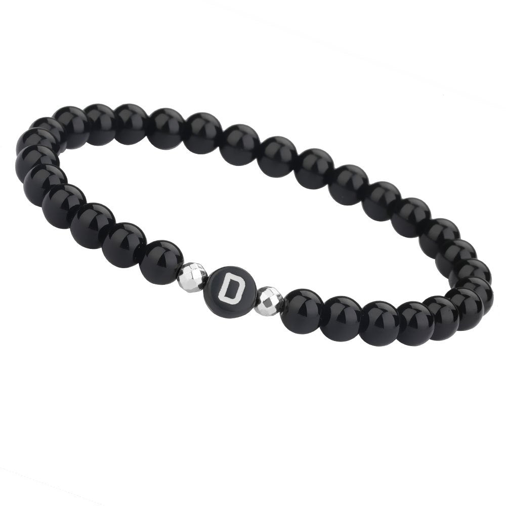 Letter Beaded Bracelet Agate 26-Letter Bracelet