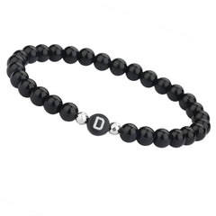 Letter Beaded Bracelet Agate 26-Letter Bracelet