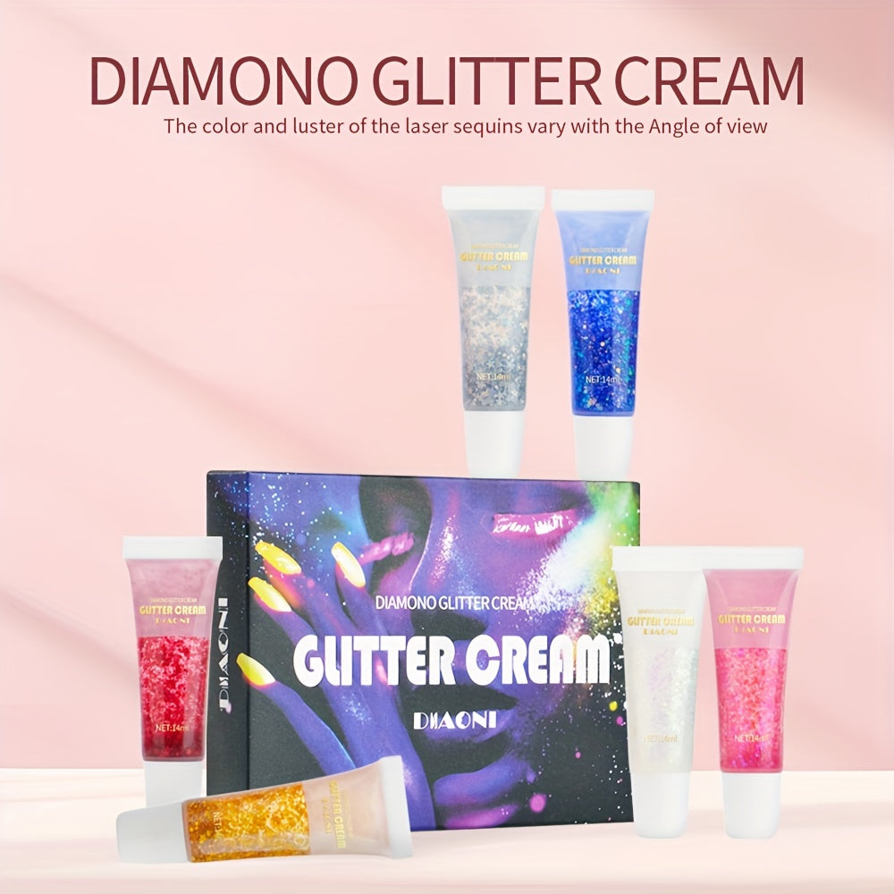 Glitter Gel Mermaid Scale Face Body Lip Glitter Eyeshadow Stage Makeup