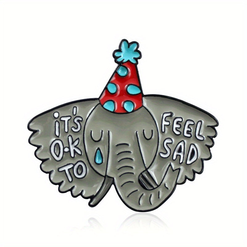 Elephant Animal Jewelry Brooch For Men