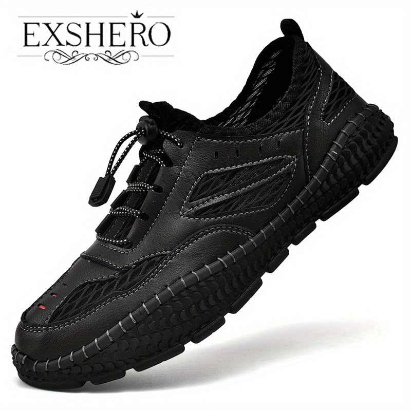 EXSHERO Men's Summer Casual Platform Shoes Outdoor Sneakers